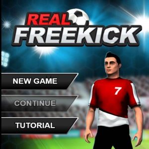 How to be a Soccer Player in Real Freekick Games Flash Play step1